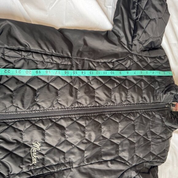 MARKER Women's Quilted Full Zip Jacket Black Front Pockets Insulated Waterproof - Picture 12 of 12